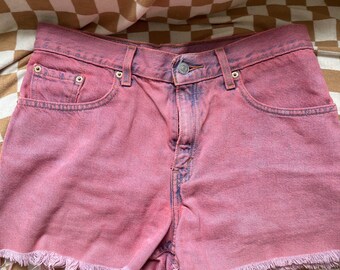 1990s LEVIS Rote 550 Vintage Denim Shorts // Gr. 9J