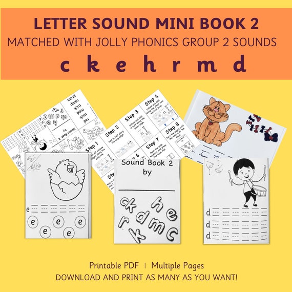 Sonido Inicial C K E H R M D Mini Libro 2 - Etsy España