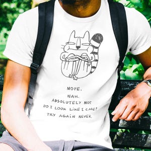 Funny cat quote print, Minimalist sarcastic line art, Weird wall wrt for mental health humor, Comic tattoo flash, Sticker design, SVG, PNG