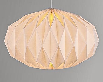 Oval Origami Paper Lampshade