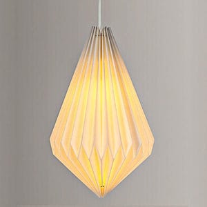 Icicle Teardrop Pendant Origami Paper Lampshade