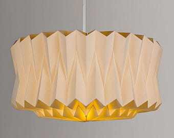 Drum Cylinder Origami Paper Lampshade
