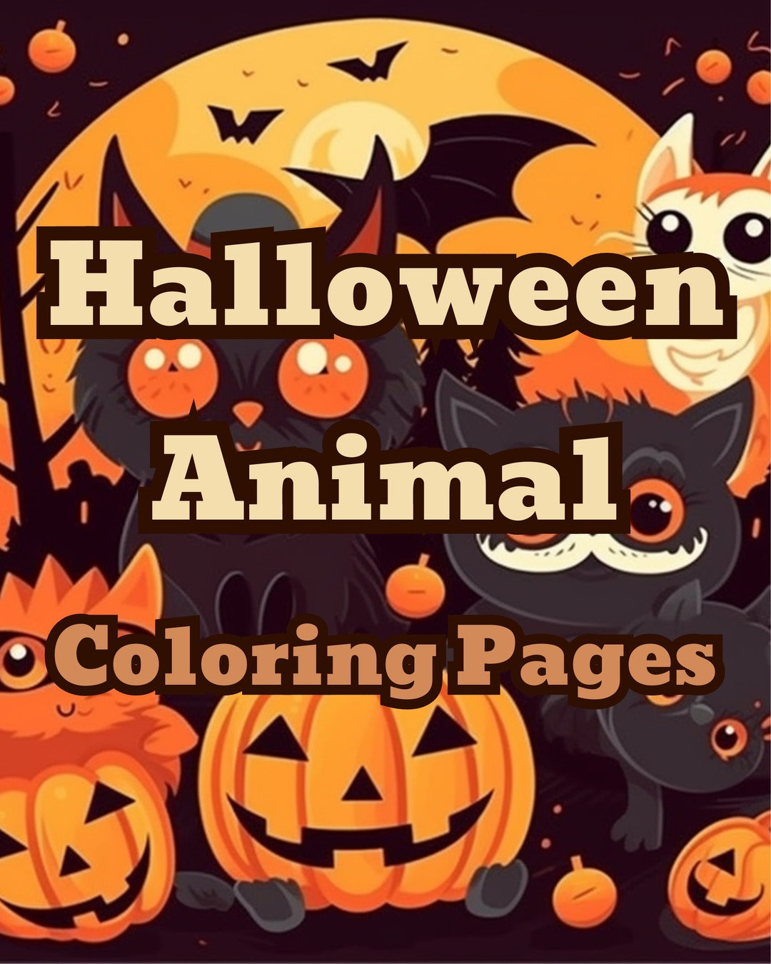 10 Spooktacular Halloween Animal Coloring Pages for Kids and Adults