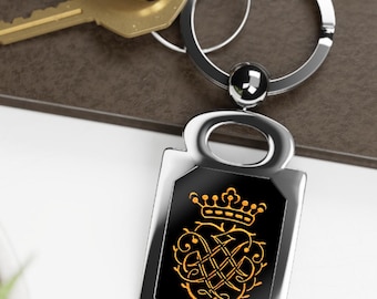 Keychain, Johann Sebastian Bach Monogram Seal