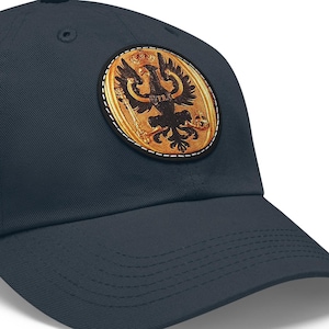 Prussian Eagle Dad Hat: 1860s Kingdom of Prussia, Leather Patch