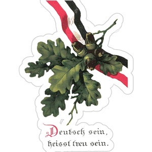Deutsch sein, heisst treu sein...Transparent Outdoor Stickers