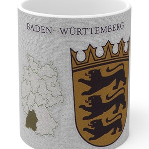 Baden-Württemberg Mug: German Coat of Arms Ceramic Mug (11oz)