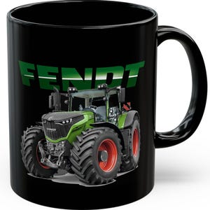 Fendt German Tractor.Black Tasse..11 oder 15oz