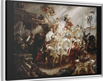 Kaiser Wilhelm Framed Canvas Print: German Empire Patriotic Art