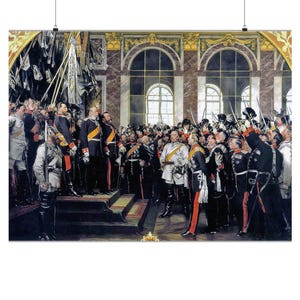 Proclamation of the German Empire...Matte Paper Poster