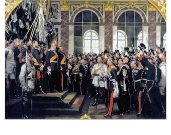 Proclamation of the German Empire...Matte Paper Poster