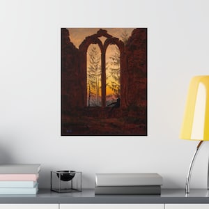 Caspar Friedrich 'The Dreamer' Matte Poster: Romantic Era Art image 8