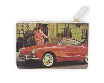 Karmann Ghia Coupé, Fünfziger Jahre Werbung...Mini Clutch Bag