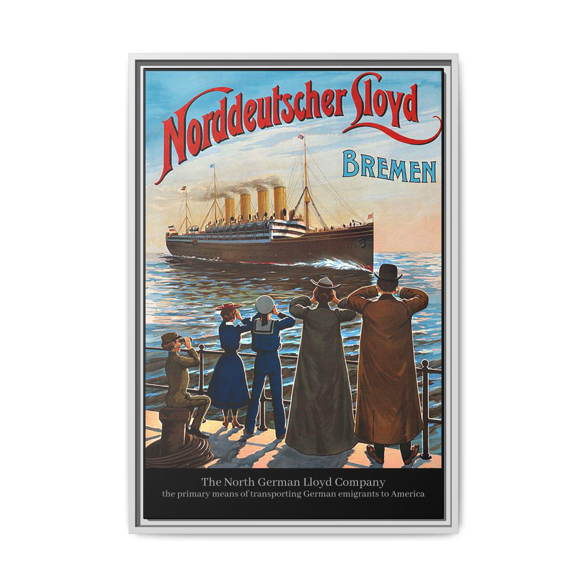 洋楽 Nordfront Die Niedersachsen Kommen 19th Century German Emigrants to America Framed Canvas - Etsy