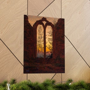 Caspar Friedrich 'The Dreamer' Matte Poster: Romantic Era Art image 5