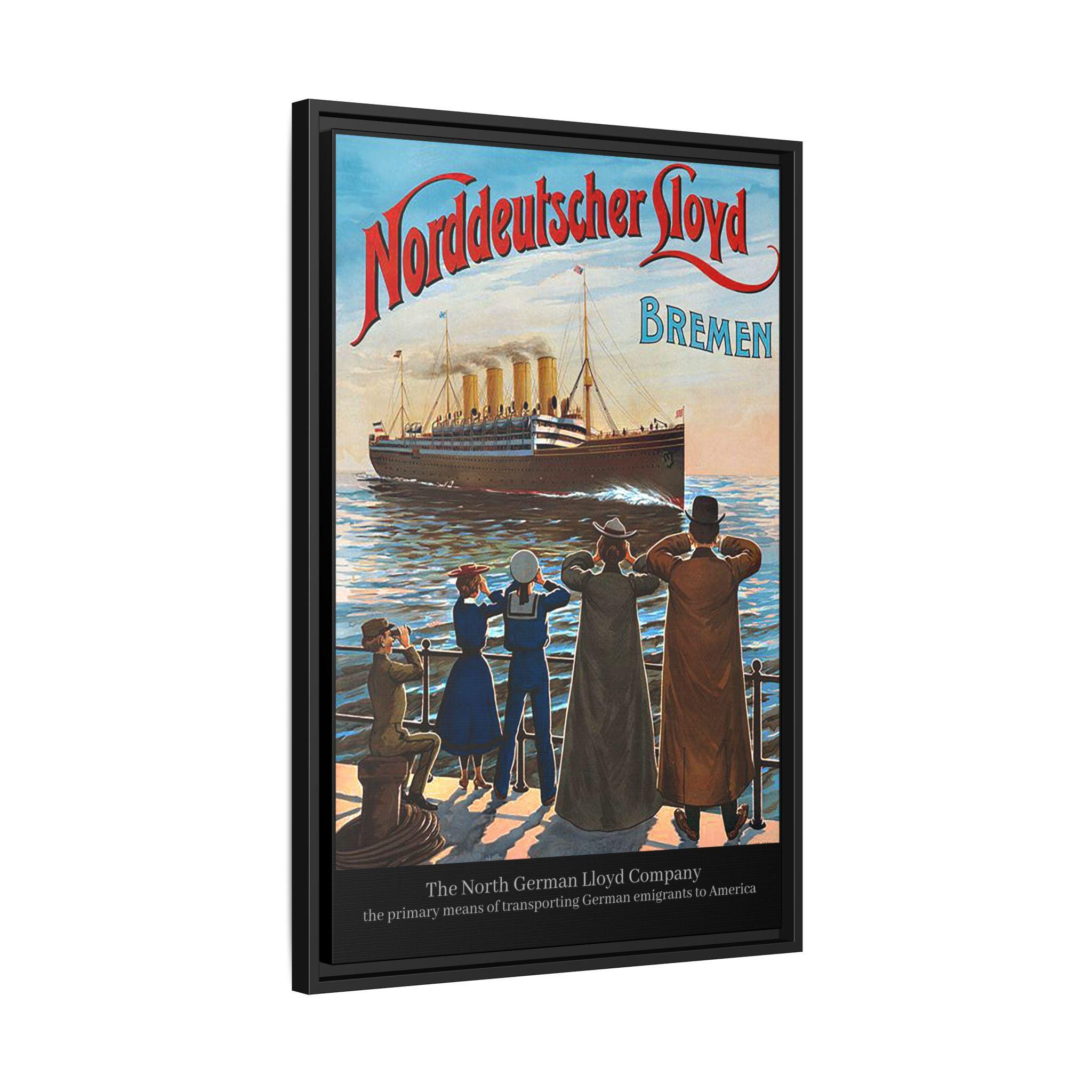 19th Century German Emigrants to America Framed Canvas - Etsy