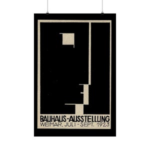 Bauhaus Weimar 1923 Exhibit Poster, Original Logo Matte Print image 2