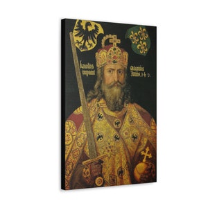 Karl der Grosse, Charlemagne, by Albrecht Durer...Canvas Gallery Wraps