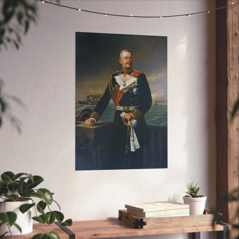 Kaiser Wilhelm II Kriegsmarine Uniform, Fine Art Matte Print image 7