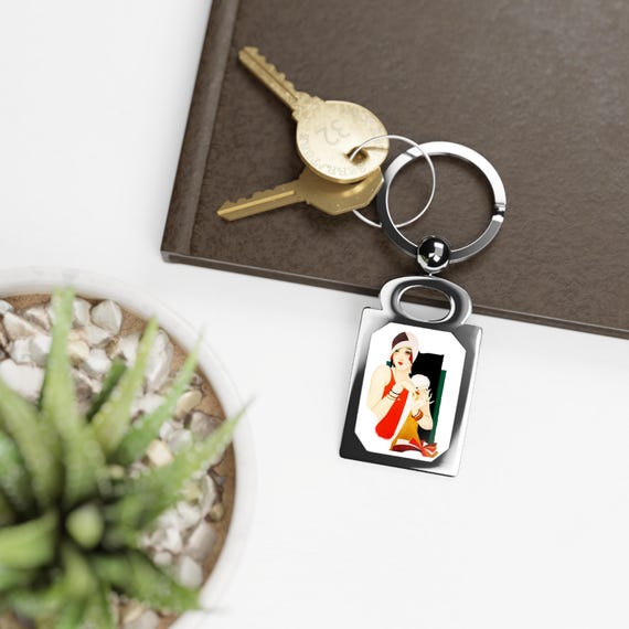Vintage Glamor Keychain, 1930s Art Deco Fashion - Etsy