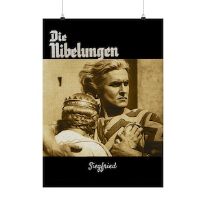 Die Nibelungen: Siegfried y Kriemhild... Cartel de papel mate