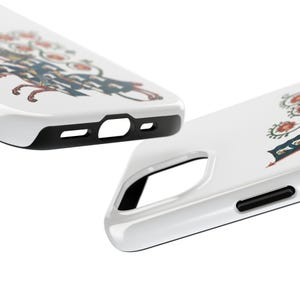 Medieval Knight Roses Phone Case: Impact Resistant Glossy Cover image 3