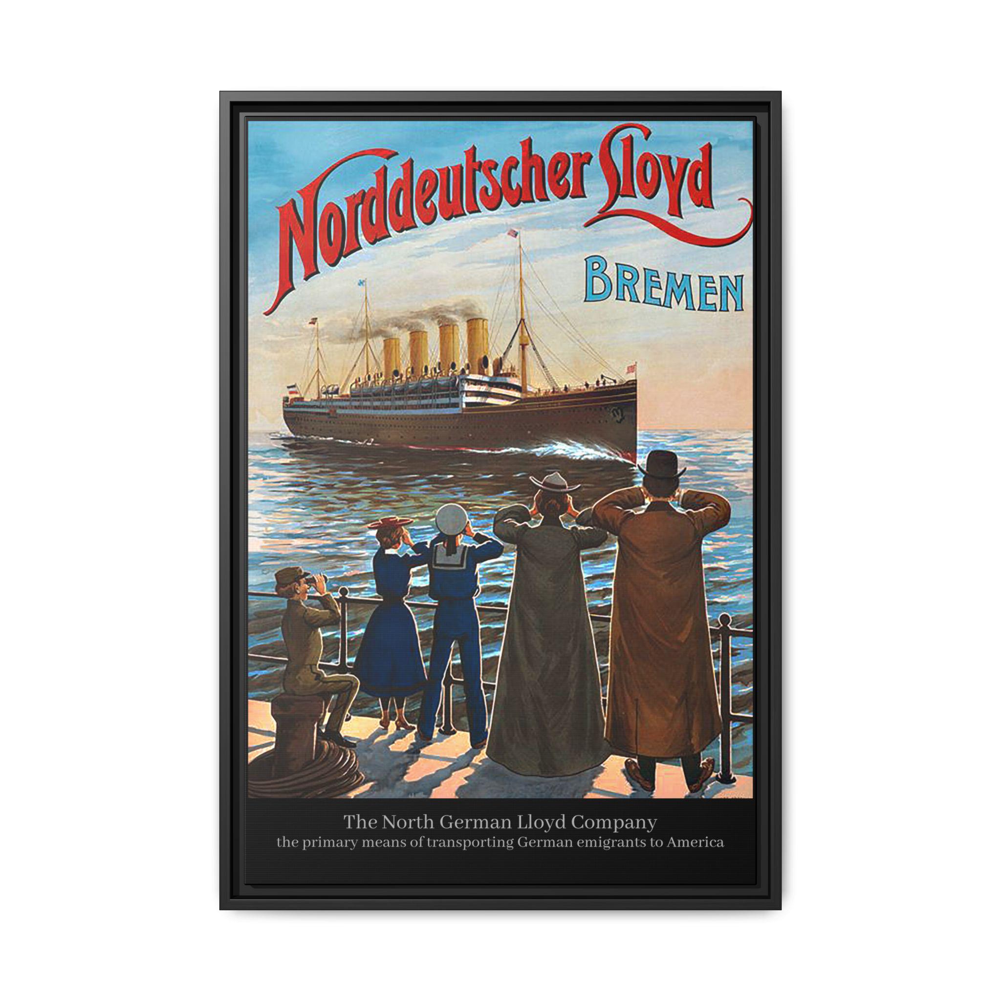 19th Century German Emigrants to America Framed Canvas - Etsy