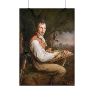 Alexander von Humboldt Matte Poster, 1806 Botanical Portrait image 3