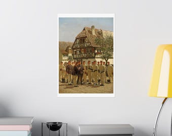プロイセン軍 1890 年版画：ヴィンテージ ドイツ帝国 軍事装飾 - Etsy 日本