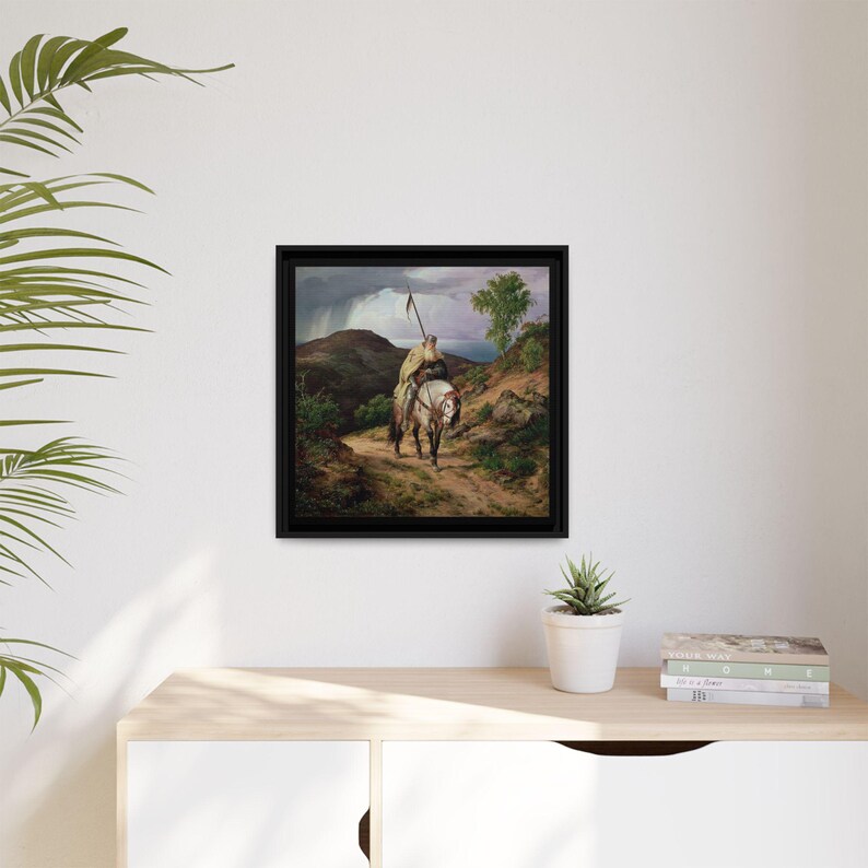 Crusader Art Print: Vintage Historical Decor, Framed Canvas image 4