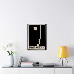 Bauhaus Weimar 1923 Exhibit Poster, Original Logo Matte Print image 9