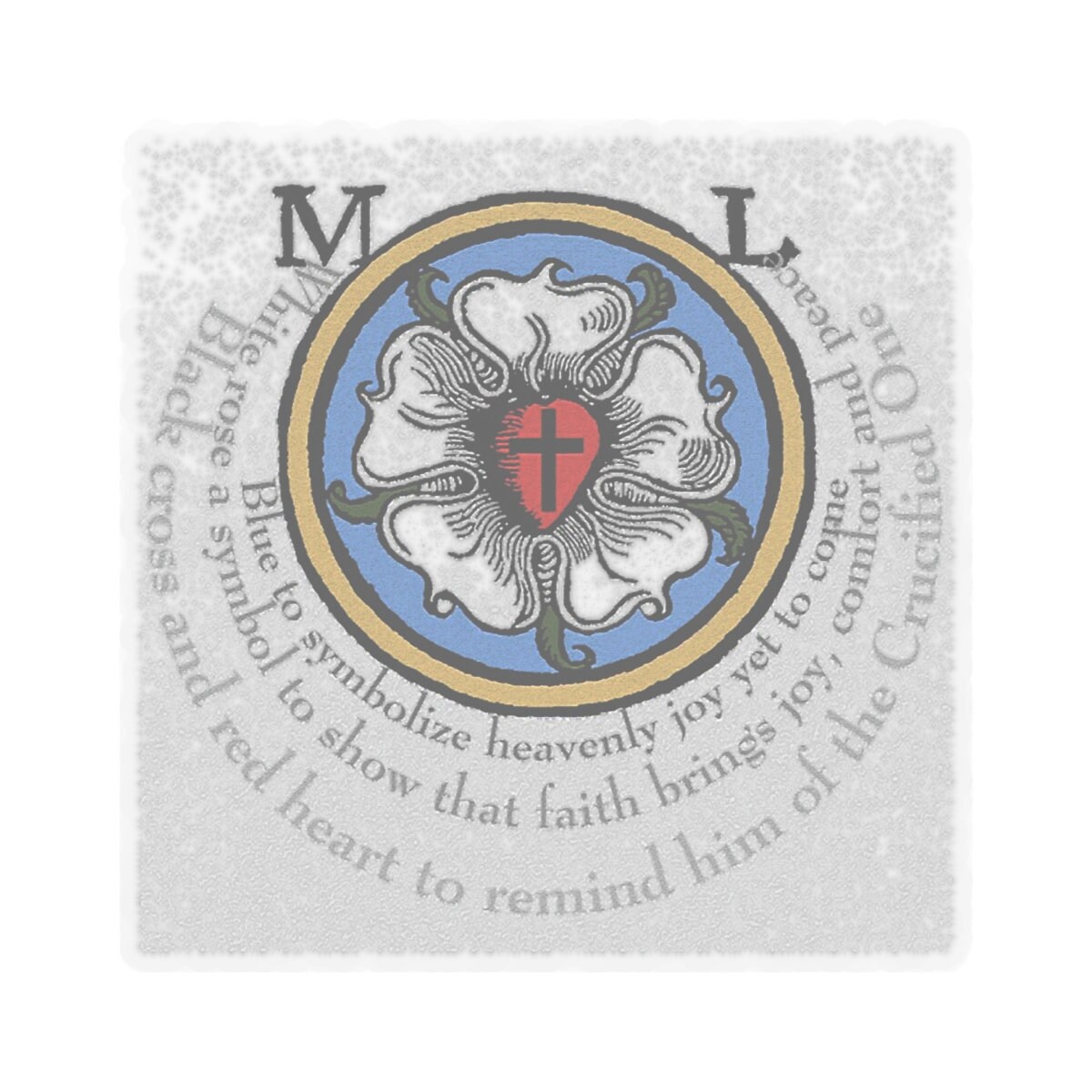 Martin Luther Rose With Text ...outdoor Stickers - Etsy