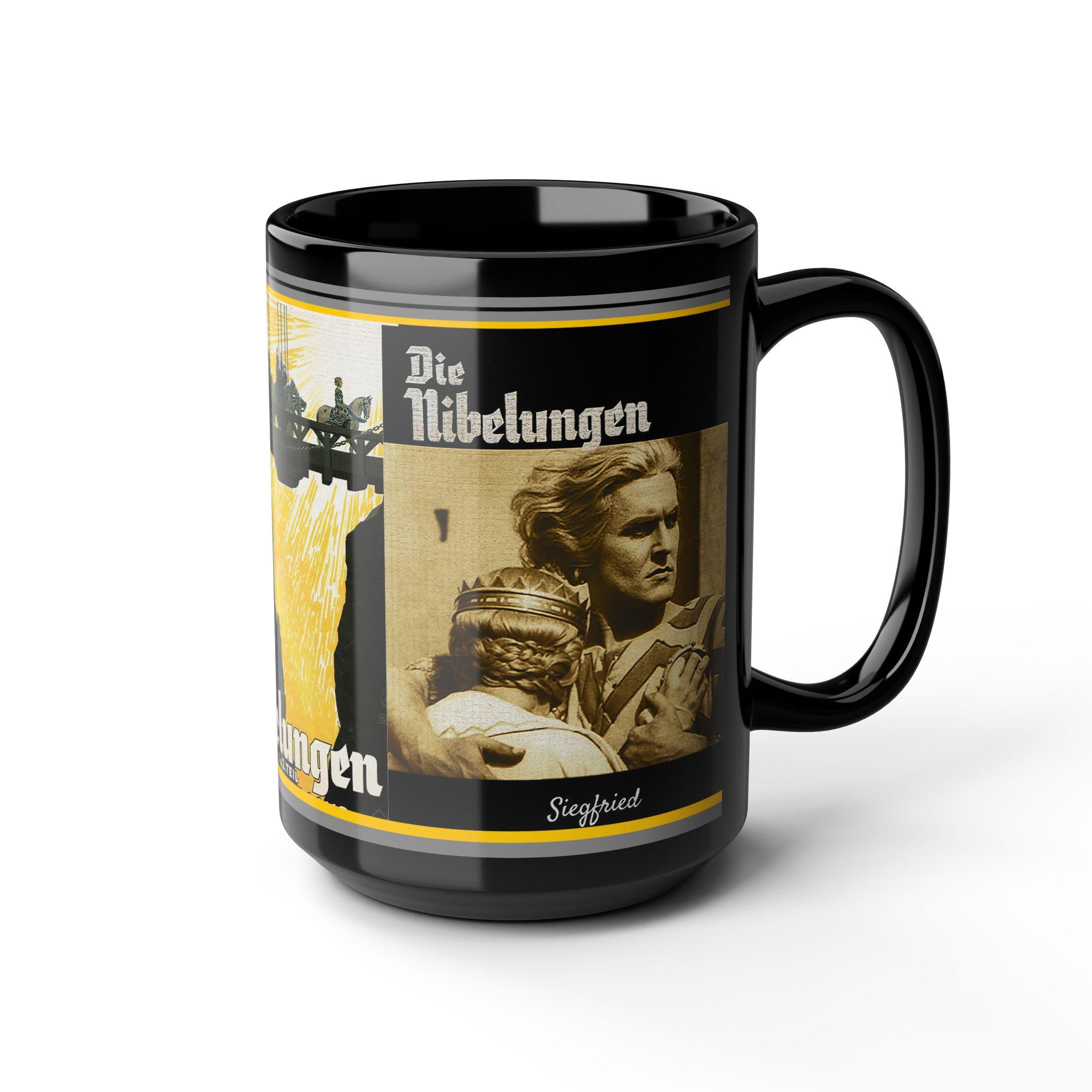 Art Nouveau Siegfried & Kriemhilde Mug: Nibelungen Saga Mythology