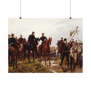 Crown Prince Friedrich, 1866...Matte Posters...victorious Field Commander in the Austro-Prussia War of 1866 with his father Wilhelm I