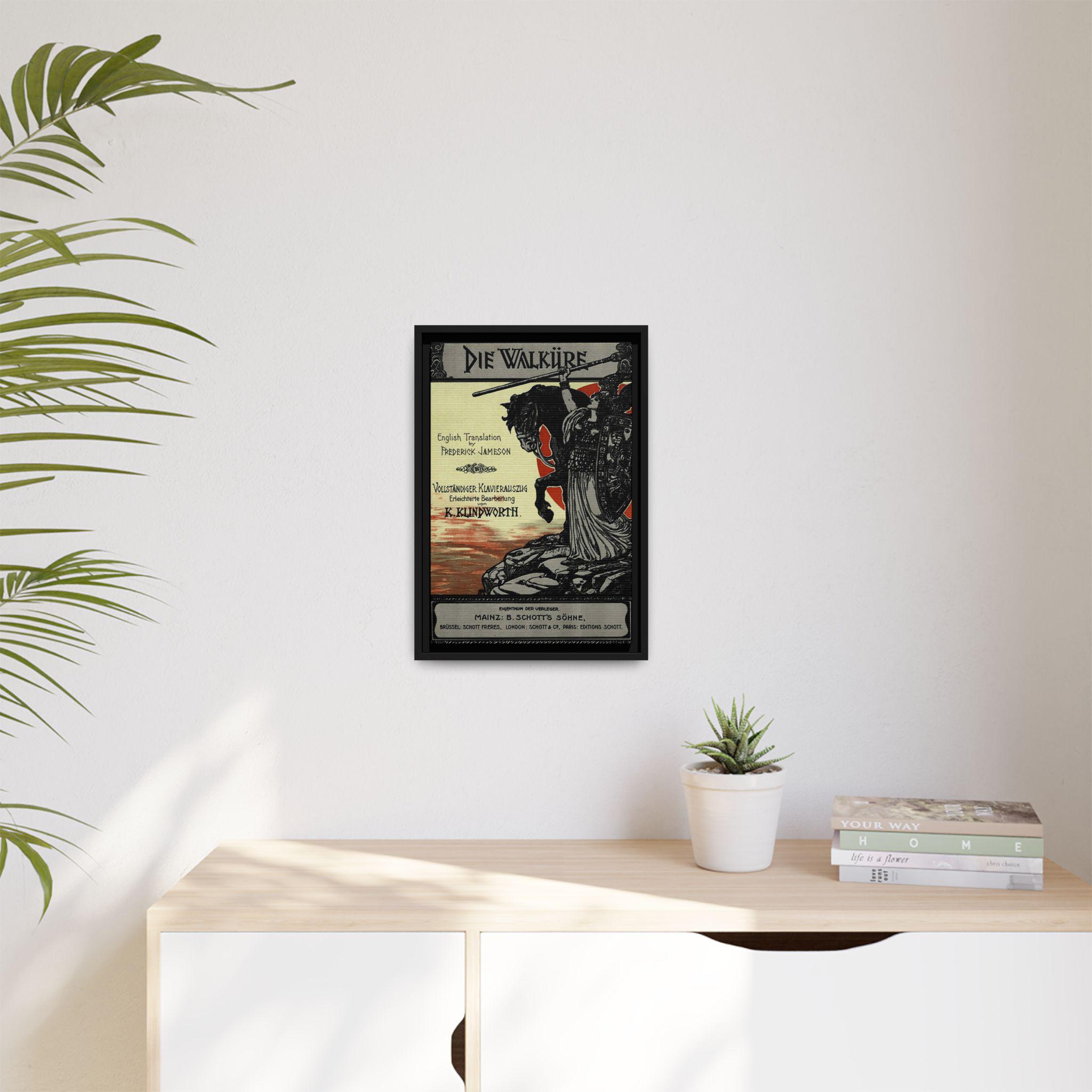 Wagner, Die Walküre Framed Canvas, Valkyrie With Horse Image