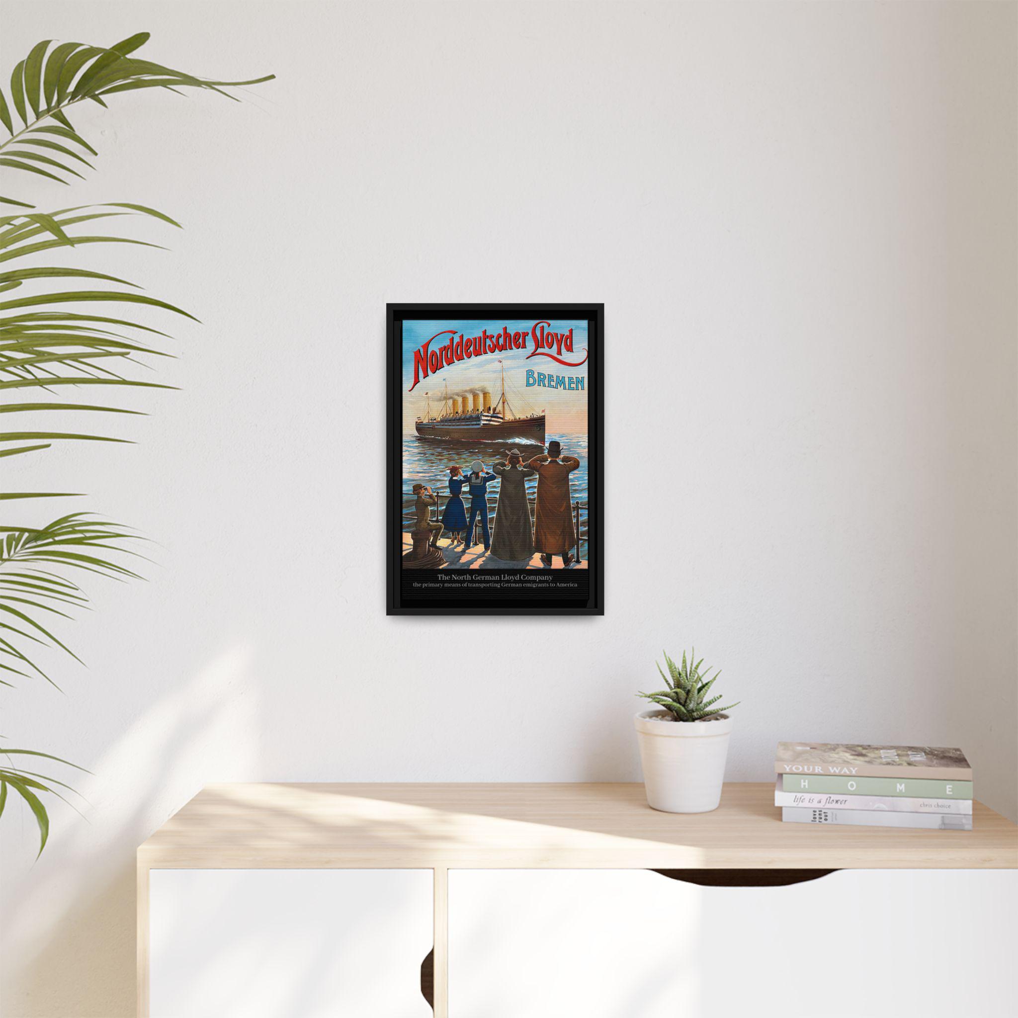 19th Century German Emigrants to America Framed Canvas - Etsy