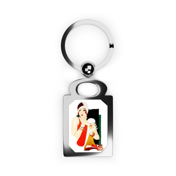 Vintage Glamor Keychain, 1930s Art Deco Fashion - Etsy