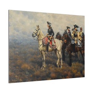 Frederick the Great at Battle of Leuthen...Matte Canvas, Stretched, 0.75&quot;