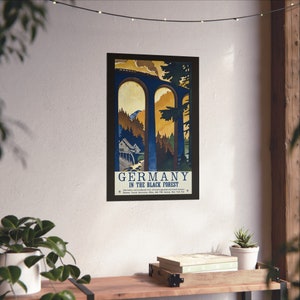 Vintage Germany Black Forest Travel Poster: 1930s Tourist Ad image 5
