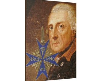 Frederick the Great and his Blue Max...Matte Canvas, Stretched, 0.75"