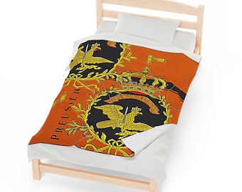 Kingdom of Prussia Eagles, 1740... Velveteen Plush Blanket