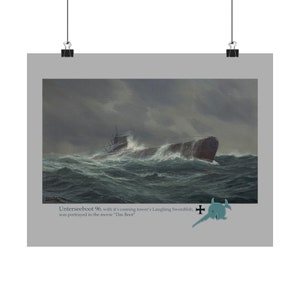 Unterseeboot U 96 on the High Seas...Premium Matte Poster