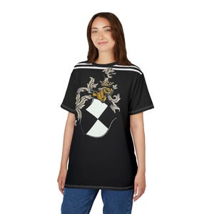 Medieval Helmet and Shield shirt, Hohenzollern Coat of Arms image 8