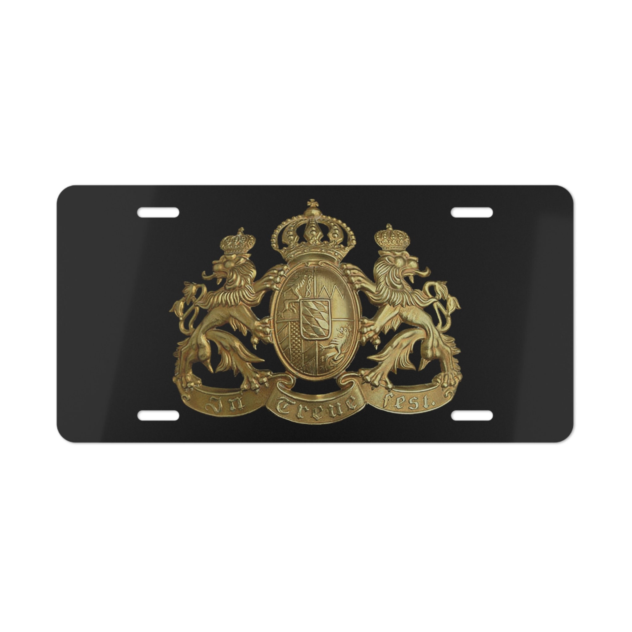 1x GERMAN FLAG 3D Emblem BLACK Stainless License Plate Frame RUST FREE