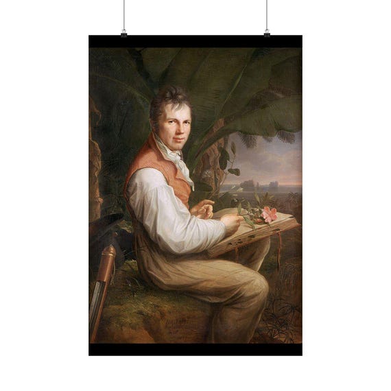 Alexander von Humboldt Matte Poster, 1806 Botanical Portrait
