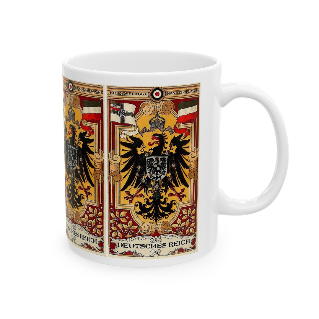 ドイツ帝国の鷲と国旗セラミックマグ 11 オンス - Etsy 日本