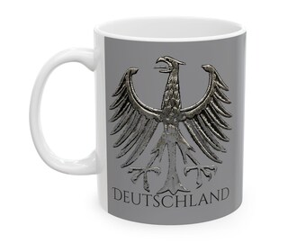 German Medieval Style Eagle Ceramic Mug - 11oz and 15oz size