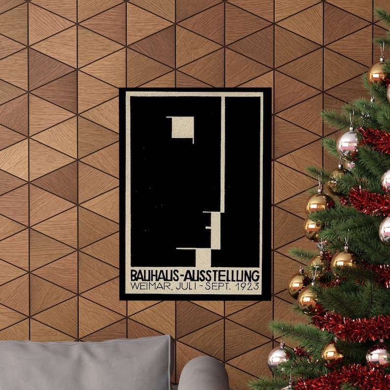 Bauhaus Weimar 1923 Exhibit Poster, Original Logo Matte Print image 6