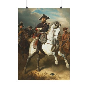 Frederick the Great on Horseback...Premium Matte Posters
