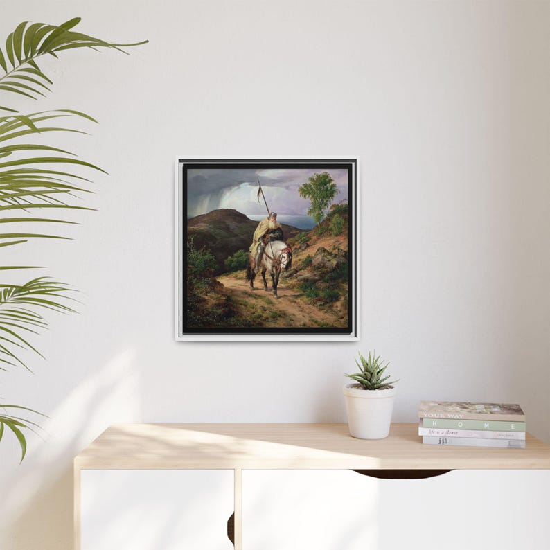 Crusader Art Print: Vintage Historical Decor, Framed Canvas image 8